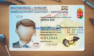 Hungary ID Card Template PSD | High-Quality & Editable