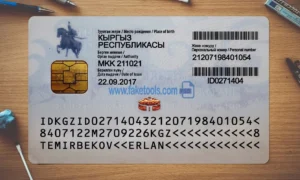 Kyrgyzstan ID Card Template PSD | High-Quality & Editable