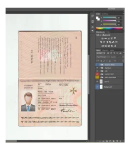 Malta passport Template PSD | High-Quality & Editable