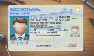 Michigan Drivers License template PSD | High-Quality & Editable