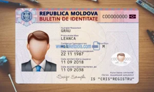 Moldova ID Card Template PSD | High-Quality & Editable