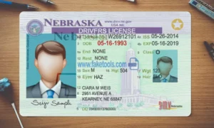 Nebraska Drivers License template PSD | High-Quality & Editable
