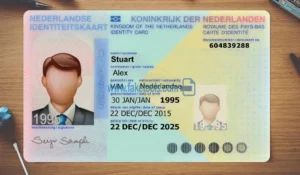 Netherlands ID Card Template PSD | High-Quality & Editable