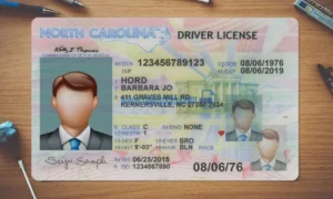 North Carolina Drivers License template PSD | High-Quality & Editable