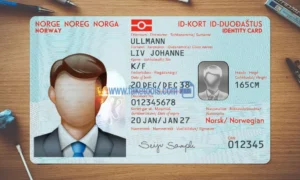 Norway ID Card Template PSD | High-Quality & Editable