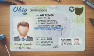 Ohio Drivers License template PSD | High-Quality & Editable