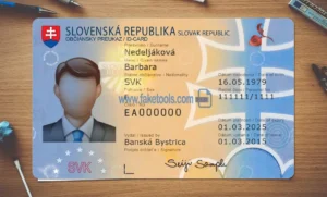 Slovakia ID Card Template PSD | High-Quality & Editable