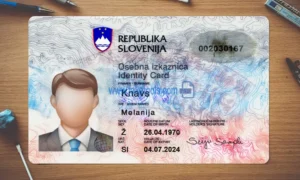 Slovenia ID Card Template PSD | High-Quality & Editable