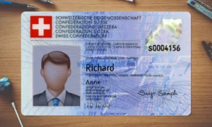 Switzerland ID Card Template PSD | High-Quality & Editable