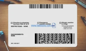 Texas Drivers License template PSD | High-Quality & Editable