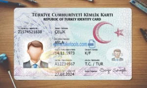Turkey ID Card Template PSD | High-Quality & Editable