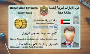 UAE ID Card Template PSD | High-Quality & Editable