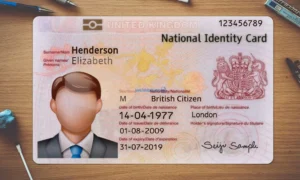 UK ID Card Template PSD | High-Quality & Editable