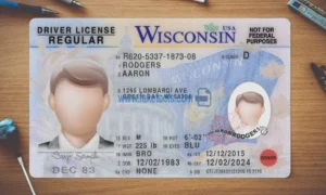 Wisconsin Drivers License template PSD | High-Quality & Editable