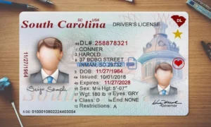 South Carolina Drivers License template PSD | High-Quality & Editable