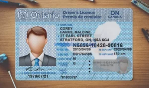 Ontario Drivers License template PSD | High-Quality & Editable