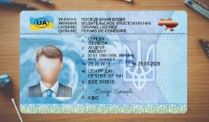 Ukraine Drivers License template PSD | High-Quality & Editable