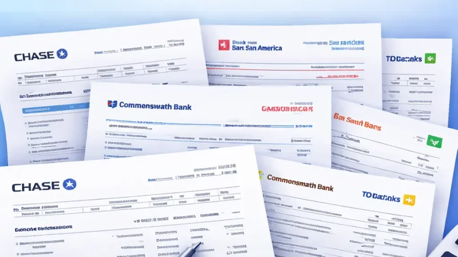 Bank Statement psd template