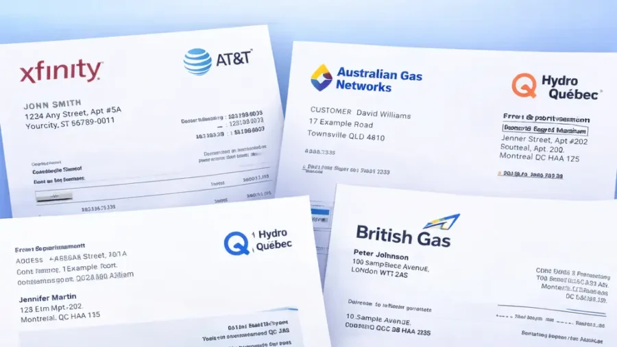 Proof of address psd template